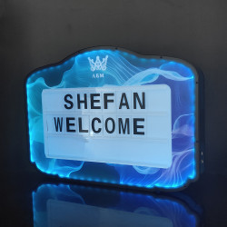 Birthday Led Board Acrylic Letters Customized night Club Signs Bottle Presenter for Night Club