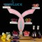 Stainless steel bar supplies nightclub KTV luminous fruit tray rack LED creative snacks snack snack plate