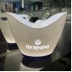 Customized Nightclub Bar LED Promotional Supplies LED Ice Bucket Factory Custom logo light color 8L Plastic Wine Bucket Rechargeable  LED Ice Bucket for bar party events