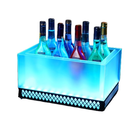 Customized Nightclub Bar LED Promotional Supplies LED Ice Bucket LED light up ice bucket china custom cooling hot sales acrylic champagne beer led ice bucket Bars nightclubs custom
