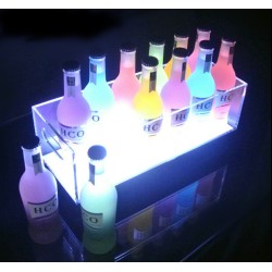 acrylic material wine bottle ice bucket Night Club Champagne LED Ice Bucket