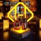 Chiwas LED Sparkling metal liquor display stand Bottle Glorifier LED display racks Service Presenter