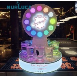 Creative funny game metal LED wine beer bottle bracket Glowing holder Wine base Display rack for Bar KTV party lounge nightclubs