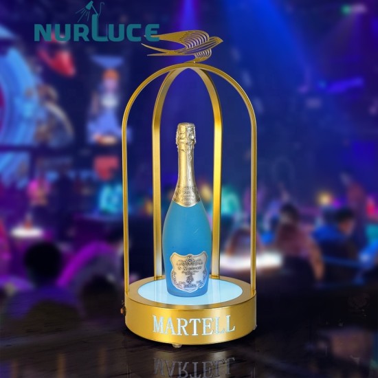 Customized Nightclub Bar LED Promotional Supplies LED Bottle Glorifier Customized  Grey Goose Martel Champagne Display rack VIP Service XO Hennessy Led Bottle Presenter Glorifier