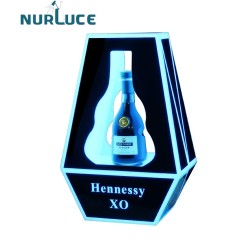 Factory Custom LED Acrylic Base Bar Nightclub Decorative Wine Bottle Presenter Glorifier Display Rack For Display