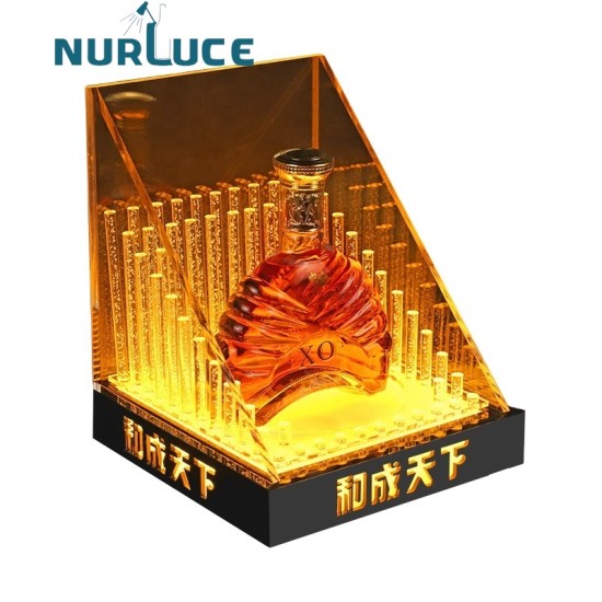 Customized Nightclub Bar LED Promotional Supplies LED Bottle Glorifier Hot Sale Wine Holder LED Display racks Bottle Presenter Glorifiers for bar night club party