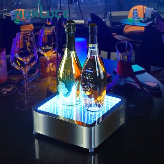 Customized Nightclub Bar LED Promotional Supplies LED Bottle Glorifier Lounge party club LED Champagne VIP bottle glorifier Display rack Stand Liquor Service Presenter