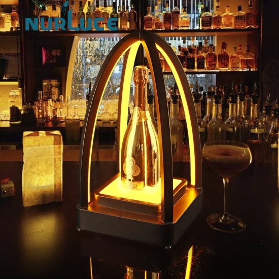 Customized Nightclub Bar LED Promotional Supplies LED Bottle Glorifier Luminous wine holder LED base bar display rack nightclub KTV special-shaped wine bracket Bottle Glorifier