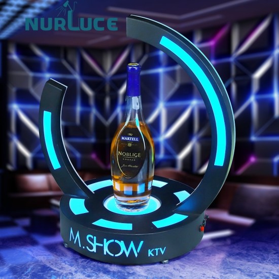 Customized Nightclub Bar LED Promotional Supplies LED Bottle Glorifier Nightclub supplies Metal LED Display Stand Wine Bottle Glorify Display Rack Bottle Service Presenter