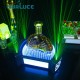Customized Nightclub Bar LED Promotional Supplies LED Bottle Glorifier bar supplies stand LED Luminous Champagne Holder with Green Laser Bar KTV party lounge night club Glowing Wine base Display rack