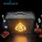 High Quality Rechargeable LED lighting plastic combination lock collection suitcase Vip Bottle box champagne wine carry case