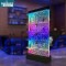 Contemporary Modern Acrylic Water Bubble Wall Floor Standing Artistic Glass with Multi-Color LED Light for Room Dividers