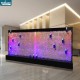 Customized Nightclub Bar LED Promotional Supplies LED Bottle Cabinet Customized LED colorful lights decoration spot water bubble panel wall with wine shelves cabinet
