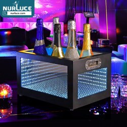 New abyss metal Wine bottle display holders LED beer champagne ice bucket Bottle Presenter For bar Night Club
