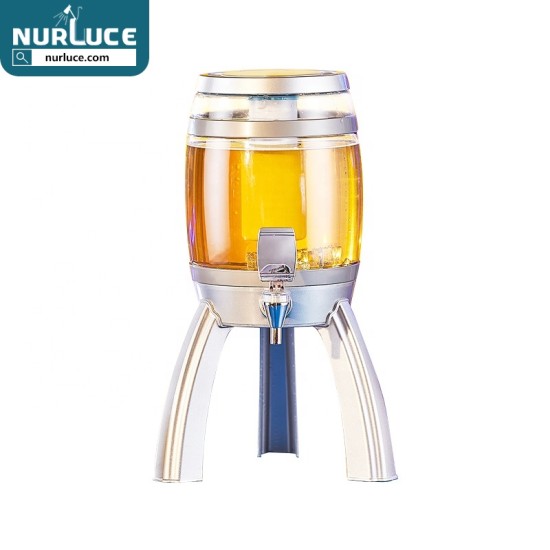 Customized Nightclub Bar LED Promotional Supplies LED Drink Tower Beer Tower Dispenser 3L with Ice Tube Beer Dispenser with Lights Juicer Dispenser Beer Tower LED