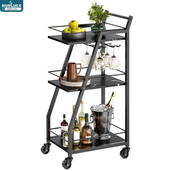 Customized Nightclub Bar LED Promotional Supplies LED Bar Serving Cart High Quality Cart Pink Beauty Gold One Tiered Salon Trolley Tray--Amazon customization