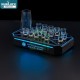Customized Nightclub Bar LED Promotional Supplies LED Shot Tray LED Acrylic Shot Glass Serving led Tray with pitcher and shot glasses