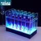 Customized Nightclub Bar LED Promotional Supplies LED Shot Tray LED Illuminated Acrylic Test Tube Holder Shot Mixed-Drinks Cocktails Tray for Party