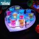 Customized Nightclub Bar LED Promotional Supplies LED Shot Tray LED Luminous Bar Creative Wine LED glow tray Glass Holder for Cocktail Shot Glass Display Holder Bottle Glorifier Bar Shelf