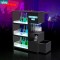 Customizable Modern Design Metal LED Wine Cabinet Illuminated Champagne Vodka & Whiskey Display for Bars KTV Parties