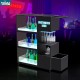 Customized Nightclub Bar LED Promotional Supplies LED Bottle Cabinet Customizable Modern Design Metal LED Wine Cabinet Illuminated Champagne Vodka & Whiskey Display for Bars KTV Parties