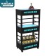 Customized Nightclub Bar LED Promotional Supplies LED Bottle Cabinet Modern LED Wine Cabinet Luminous Display Rack Metal Acrylic Glass Bar KTV Party Showcase Store Display Champagne Whiskey Bottle