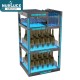Customized Nightclub Bar LED Promotional Supplies LED Bottle Cabinet Modern LED Wine Cabinet Luminous Display Rack Metal Acrylic Glass Material KTV Party Showcase Store Display Champagne Whiskey