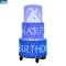 Custom LED Happy Birthday Cake Cart - Luminous Display for Christmas, Weddings & Celebrations | Perfect for Events & Parties