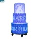 Customized Nightclub Bar LED Promotional Supplies LED Cake Stand Custom LED Happy Birthday Cake Cart - Luminous Display for Christmas, Weddings & Celebrations | Perfect for Events & Parties