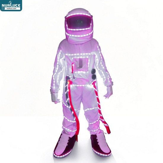 Customized Nightclub Bar LED Promotional Supplies LED Suits Cosmic Astronaut LED Cosplay Costume - Flashing Lights Modern Dance Stage Outfit for Halloween, Nightclubs,  Performance Events