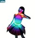 Customized Nightclub Bar LED Promotional Supplies LED Suits Sexy Chinese LED Light-Up Belly Dancing Outfit - Mirror Reflection Mini Rabbit Skirt with Illuminated Design for Performances