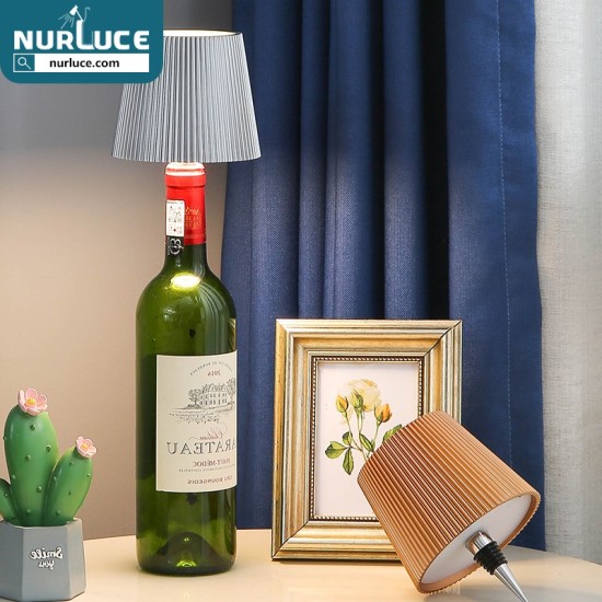 Customized Nightclub Bar LED Promotional Supplies Bar Table Lamps Dimmable LED Wine Bottle Lamp Touch Control Portable Desk Lamp for Club/Restaurant/Prom/Party/Bar wine bottle Decorative Lights