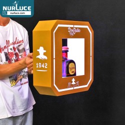 Illuminated LED DonJulio Reposado Blanco Tequila Bottle Presenter Patron Wine Glorifier VIP Service Sign for Nightclub
