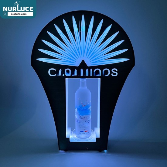 Customized Nightclub Bar LED Promotional Supplies LED Bottle Presenter Rechargeable LED acrylic bottle Presenter VIP display Champagne for nightclub lounge