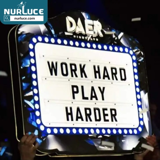 Customized Nightclub Bar LED Promotional Supplies LED Marquee Board Customized LED Display Custom Marquee Message Board Sign Letters Bottle Presenter 3 Sets Letters for Club Bar Event