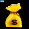 Hot Battery Power LED Money Bag Shape Handheld Lighting Neon Dollar Bags Sign Pocket Board Bottle Presenter For Party Nightclub