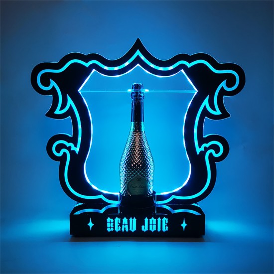 Customized Nightclub Bar LED Promotional Supplies LED Bottle Presenter RGB Acrylic Led Champagne Bottle Glorifier Presenter Nightclub Wine Sign Display Bottle Service Sign LED Letter Board For Bar