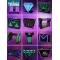Bar DJ station KTV party private room Light disc table Nightclub led portable iron acrylic disc table