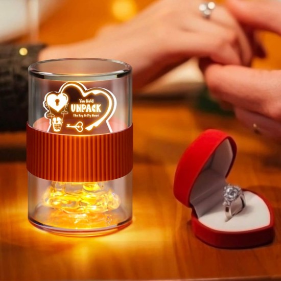 Customized Nightclub Bar LED Promotional Supplies Bar Table Lamps Customized Valentines Day Gift Lamps 3D LED Acrylic Night Light Creative USB Desk Lamp  for her or him