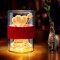  Customized Valentines Day Gift Lamps Rose Line Art Design Book Lamp LED USB Battery Holiday Decorative Gift