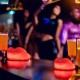 Customized Nightclub Bar LED Promotional Supplies Bar Table Lamps Red Lips Acrylic LED Night Light New Luxury Desktop Lamp with Touch Control Charging Feature Home Decoration